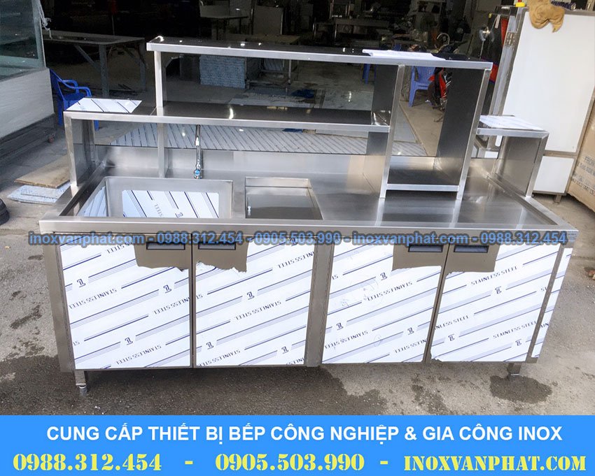 Quầy pha chế inox