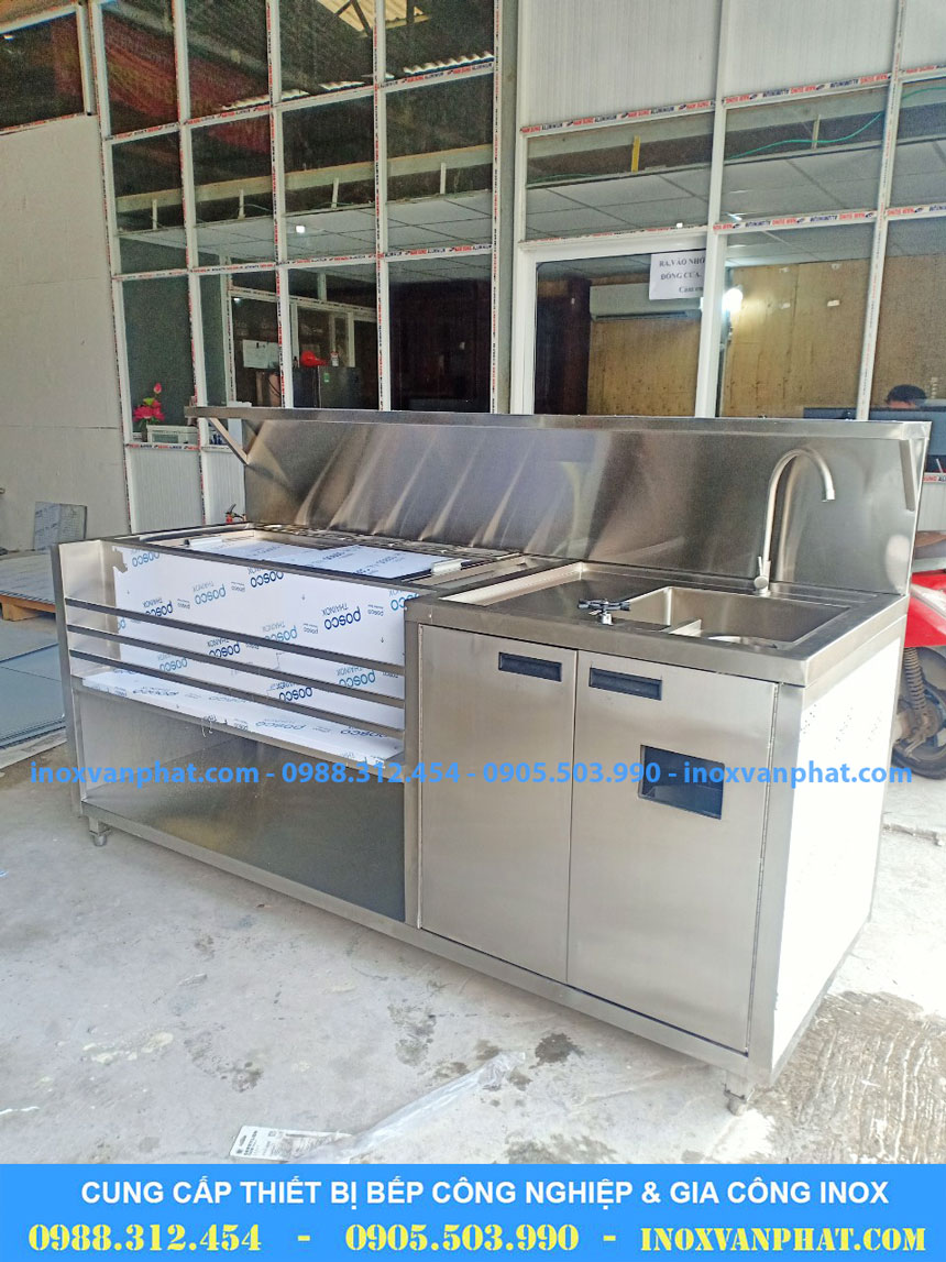 Quầy pha chế inox