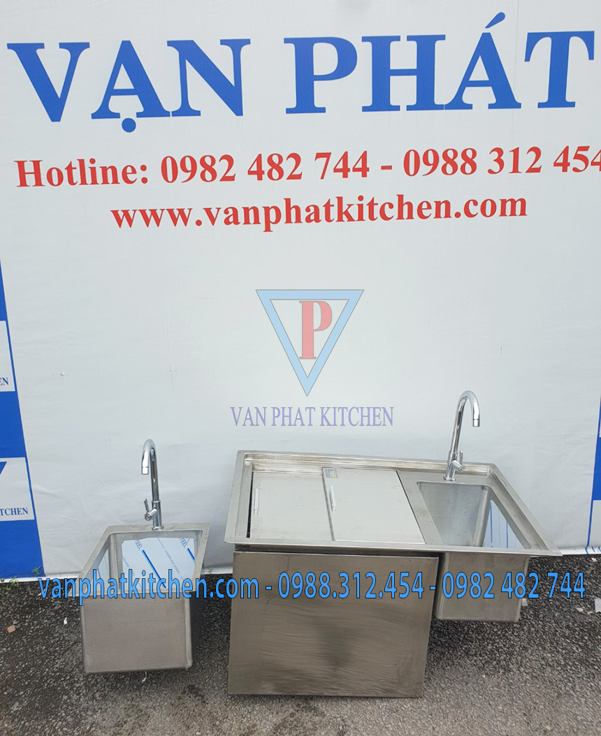 Thùng chứa đá inox âm bàn