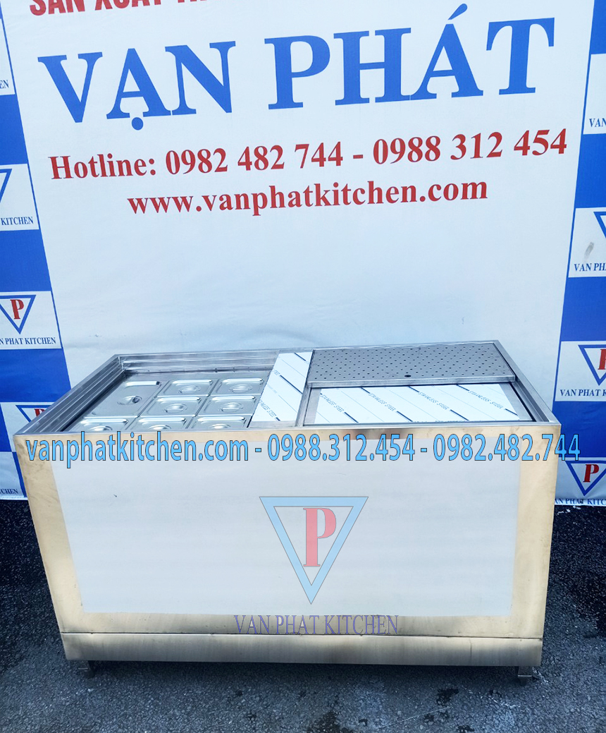 Thùng chứa đá inox